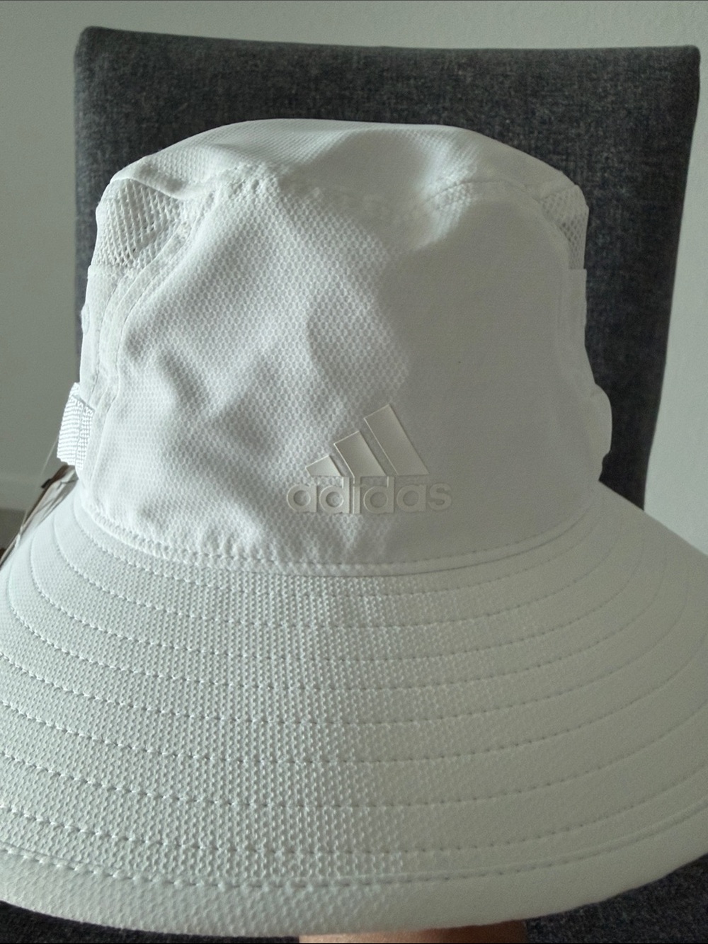 adidas White Women's Breathable Bucket Hat